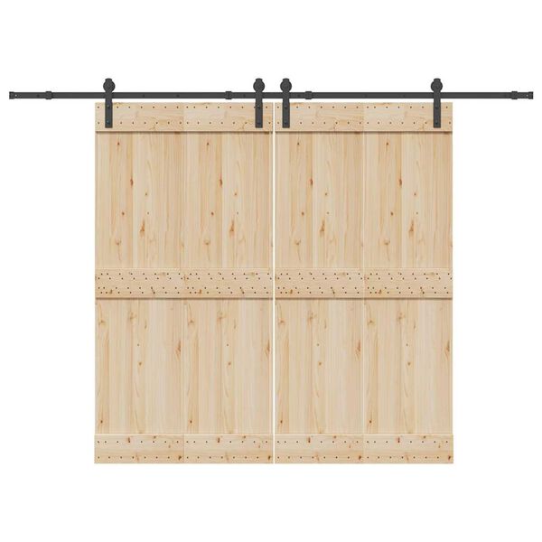 vidaXL Utstyr for skyved&oslash;r 305 cm st&aring;l svart