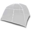 vidaXL Campingtelt 200x120x130 cm glassfiber hvit