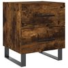 vidaXL Nattbord r&oslash;kt eik 40x35x47,5 cm konstruert tre