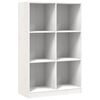 vidaXL Bokhylle hvit 70x33x110 cm heltre furu