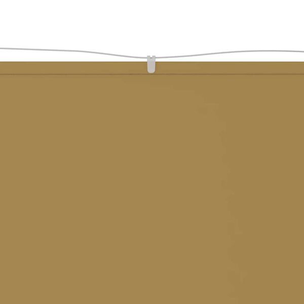 vidaXL Vertikal markise beige 100x1000 cm oxfordstoff