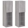 vidaXL TV-benker med LED-lys 2 stk gr&aring; sonoma 30,5x30x102 cm