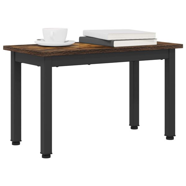 vidaXL Kaffebord R&oslash;yk Eik 60 x 30 x 36 cm Konstruert tre