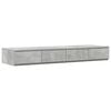 vidaXL Sengeskuffer Betonggr&aring; 120 x 36,5 x 16,5 cm Konstruert tre