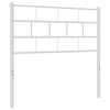 vidaXL Utskiftbar sengegavl i metall hvit 75 cm