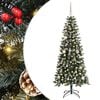 vidaXL Kunstig juletre med 150 LED gr&oslash;nn 150 cm PVC og plast og st&aring;l