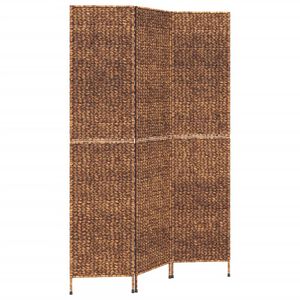 vidaXL Romdeler 3 paneler brun 122x180 cm vannhyasint