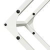 vidaXL Vedstativ hvit 100x25x100 cm kaldvalset st&aring;l