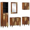 vidaXL Baderomsskapsett 5 stk. Honning brun 62 x 33 x 58 cm