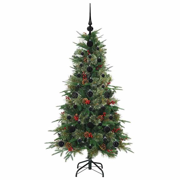 vidaXL Kunstig sammensatt juletre med 150 LED gr&oslash;nn 120 cm PE og PVC