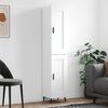 vidaXL Highboard hvit 34,5x34x180 cm konstruert tre