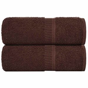 vidaXL Vaskeh&aring;ndkl&aelig;r FROGN 2 stk brun 30x30 cm 360 gsm