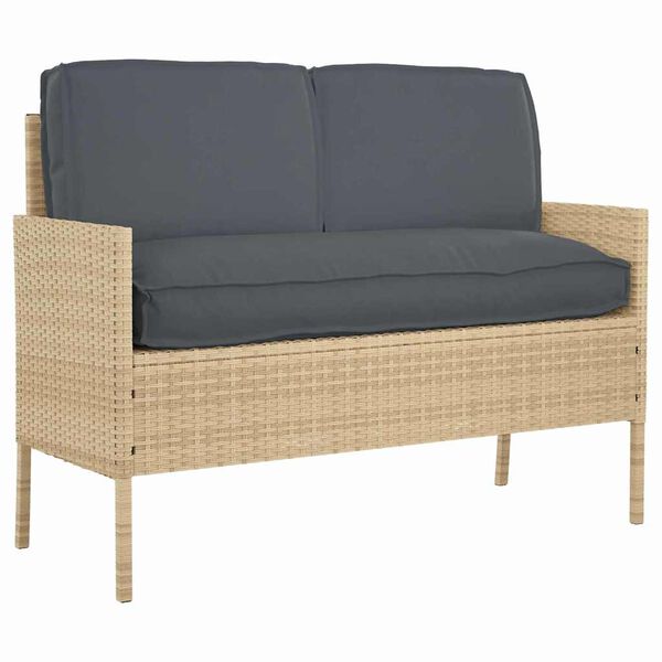 vidaXL Pallet Pute Sett 3 pcs Antrasitt 120 x 50 x 12 cm Oxford-stoff