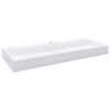 vidaXL Vask 120x46x11 cm mineralst&oslash;pt/marmorst&oslash;pt hvit