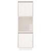 vidaXL Highboard hvit 38x35x117 cm heltre furu