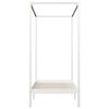 vidaXL Himmelsengeramme heltre furu hvit 90x200 cm