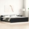 vidaXL Sengeramme uten madrass svart eik 180x200 cm konstruert tre