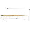 vidaXL Sengeramme hvit metall 160x200 cm
