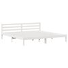 vidaXL Sengestamme Hvit 225,5 x 205,5 x 69,5 cm Massiv furu