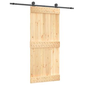 vidaXL Skyved&oslash;r 90 x 210 cm Massiv Furu Tre (Ubehandlet)