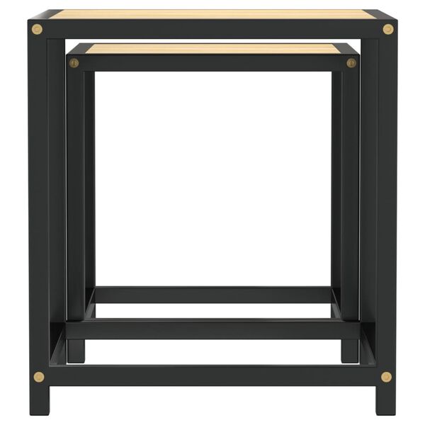 vidaXL Tebord 2 stk MDF sonoma eik