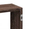 vidaXL Vegghylle brun eik 159x18x66 cm konstruert tre