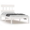 vidaXL Sengeramme hvit heltre 100x200 cm