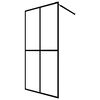 vidaXL Dusjskjerm frostet herdet glass 80x195 cm