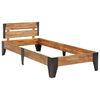vidaXL Sengeramme med børstet finish heltre akasie 90x200 cm