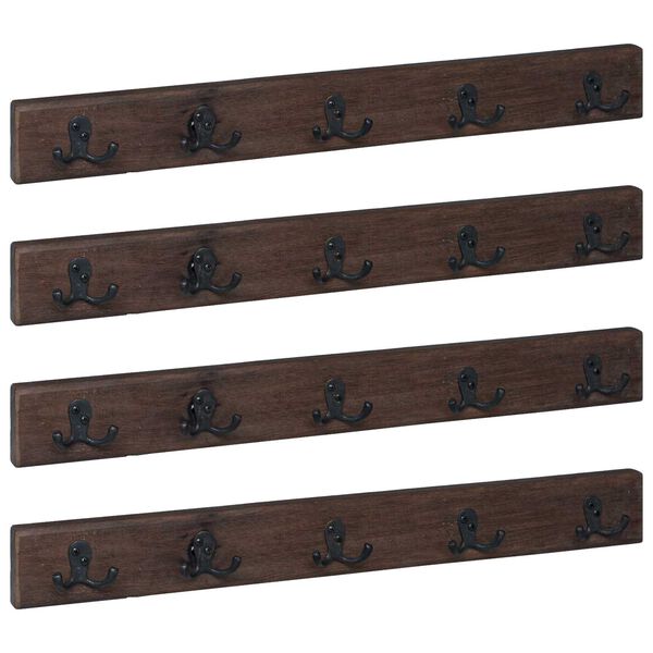 vidaXL Henger Brun 60 x 7 x 8 cm Massiv Reclaim Tre