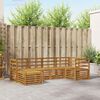 vidaXL Sofasett 6 pcs Naturlig Solid akasietre