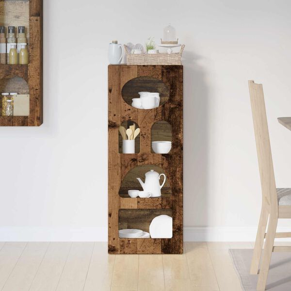 vidaXL Serviesskap Gammelt tre 40 x 35 x 100,5 cm Konstruert tre