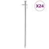 vidaXL Teltplugger 24 stk 30 cm 8 mm galvanisert st&aring;l