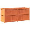 vidaXL Hageplantekasse voksbrun 150x50x70 cm heltre furu