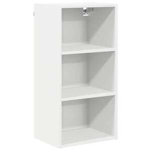 vidaXL Hengende skap med lagring Hvit 40 x 29,5 x 80 cm Konstruert tre