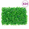 &nbsp;vidaXL Gjerde med kunstige blader&nbsp;24 stk gr&oslash;nn 40x60 cm