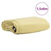 vidaXL Presenning 650g / m&sup2; Beige 1,5 x 6 m Lerret med PVC-belegg