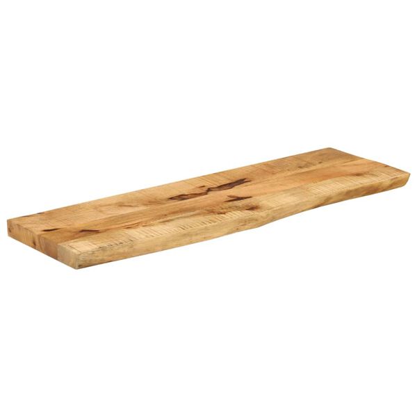 vidaXL Bordplate 100x40x2,5 cm naturlig kant grovt heltre mangotre