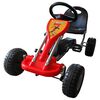 vidaXL Pedal-go-kart r&oslash;d