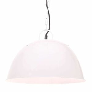 vidaXL Industriell vintage hengelampe 25 W hvit rund 41 cm E27