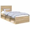 vidaXL Sengestamme Sonoma eik 90 x 200 cm Konstruert tre