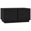 vidaXL Salongbord svart 80x50x40 cm heltre furu