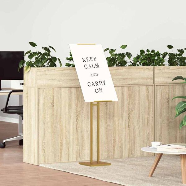 vidaXL Messe Utstillinger Gull 26,5 x 26,5 x 127 cm St&aring;l