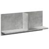 vidaXL Veggskap 70x16,5x30 cm betonggr&aring; konstruert tre