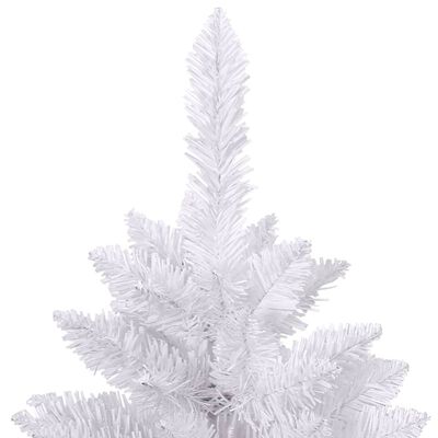 vidaXL Kunstig hengslet juletre med stativ hvit 120 cm