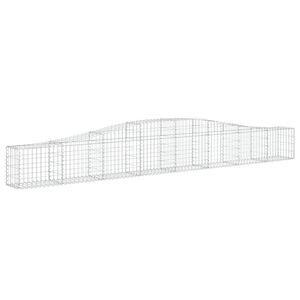 vidaXL Gabionkurv buet 400x30x40/60 cm galvanisert jern