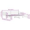 vidaXL Uttrekkbar dagseng 80x200 cm heltre furu