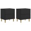 vidaXL Nattbordskap 2 stk. Svart 43 x 34,5 x 48 cm Konstruert tre