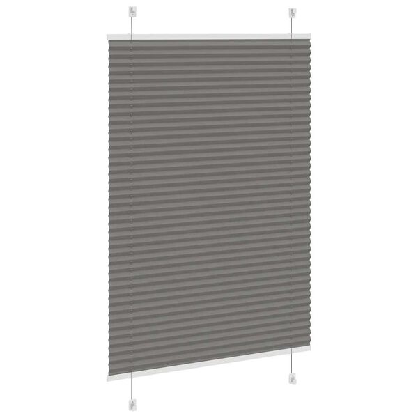 vidaXL pliss&eacute;gardin antrasitt 90x150 cm Stoff Bredde 89,4 cm Polyester