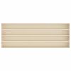 vidaXL Veggdokumentdisplay Beige 100 x 8,5 x 36 cm Konstruert tre